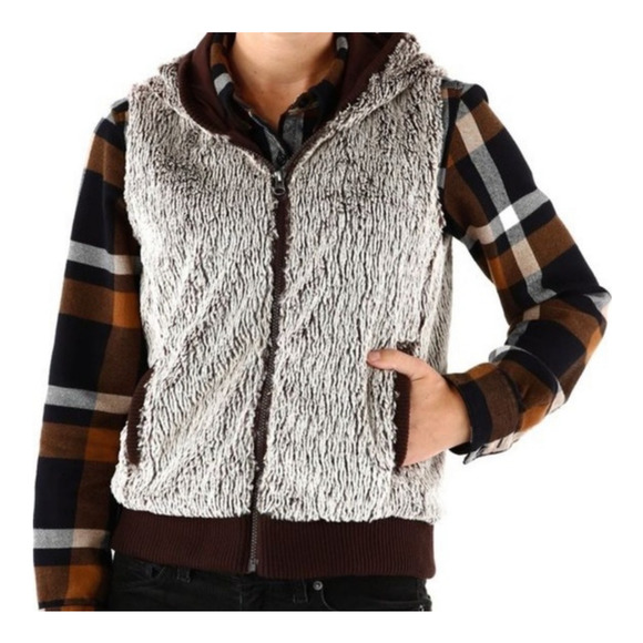 Patagonia Jackets & Blazers - Patagonia Conejo Hooded Vest Women's Size Small Fuzzy Winter Outdoors Hiking